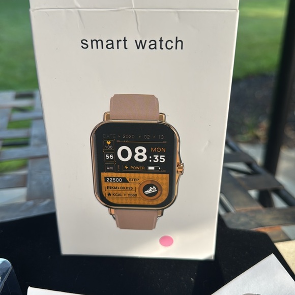 Smart Watch with Pink Band - Picture 1 of 4